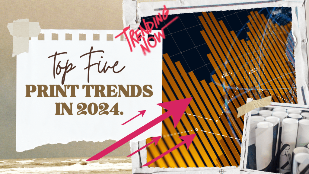 Examples of the latest print trends, including sustainable materials and digital printing techniques
